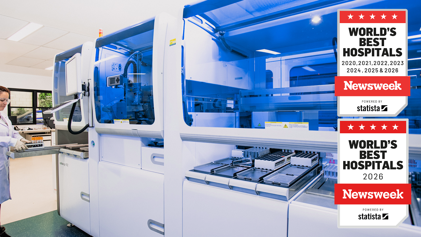 Apoio Laboratorial do Einstein. Selo de Melhores Hospitais do Mundo Newsweek 2026
